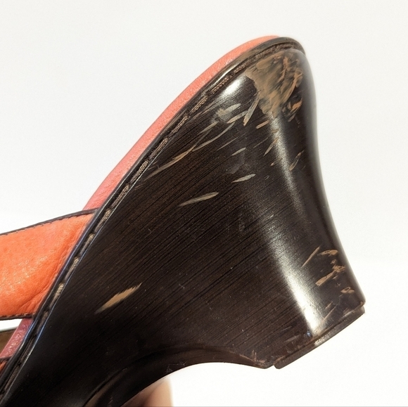 Sofft pink wedge platform leather sandals 8.5 - Picture 15 of 16